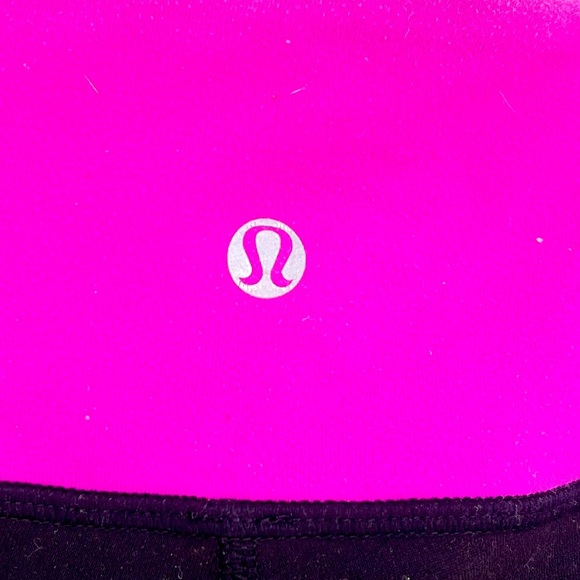 Lululemon leggings black with magenta waistband 6 - Picture 3 of 3